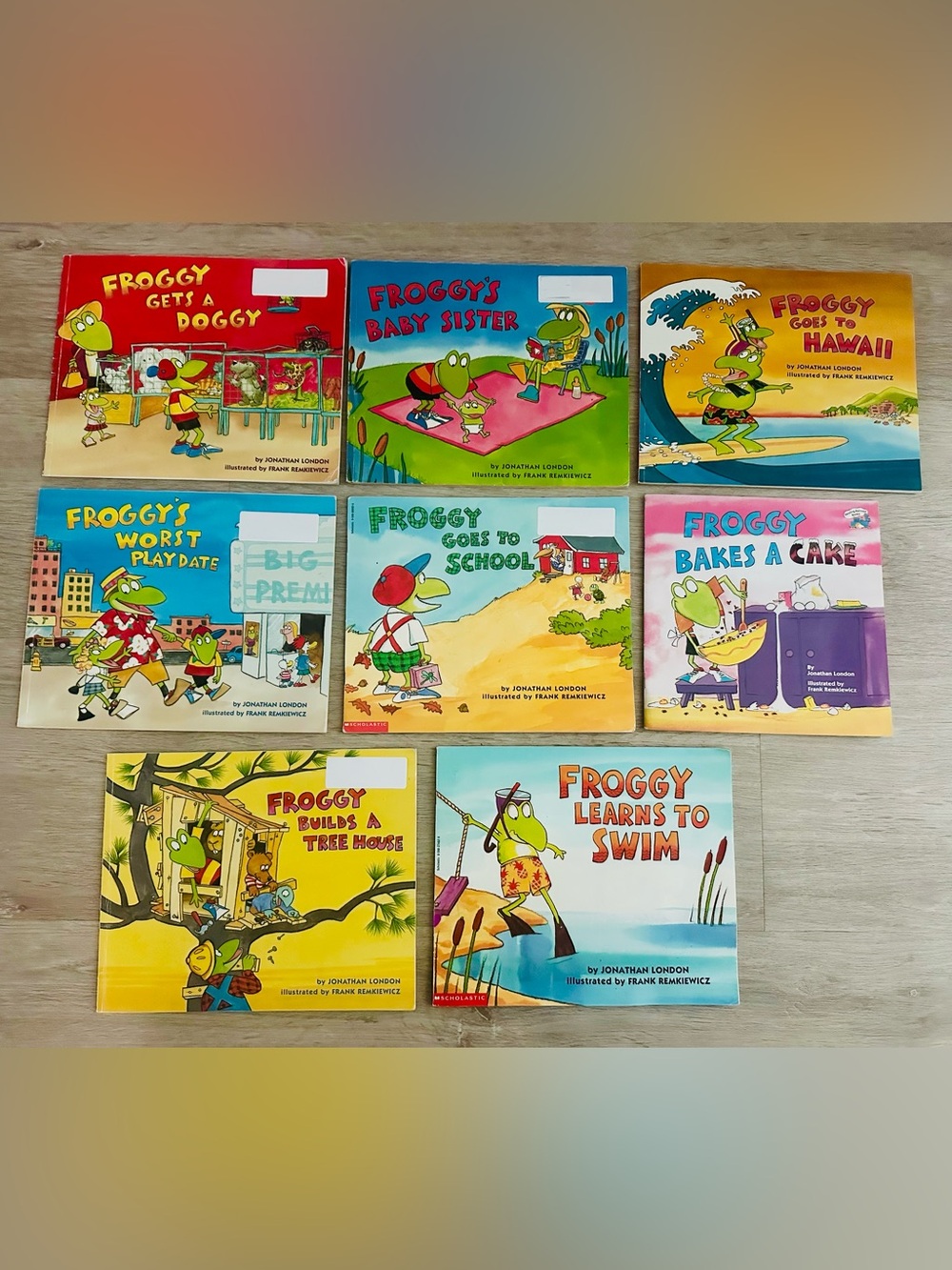 EIGHT (8) FROGGY by Jonathan London Books